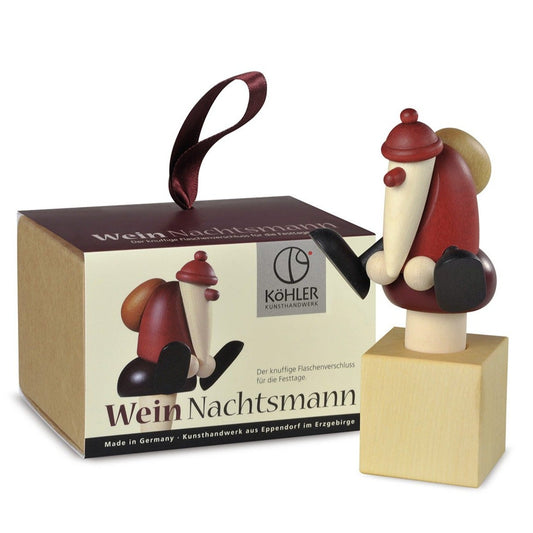 Wooden Santa Claus Bottle Stopper