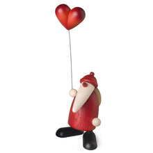 Wooden Santa Claus with Heart