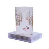 Snowy Forest with Deer Mini Note Cards, Set of 8