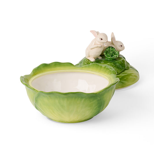 Rabbits on Cabbage Soup Tureen