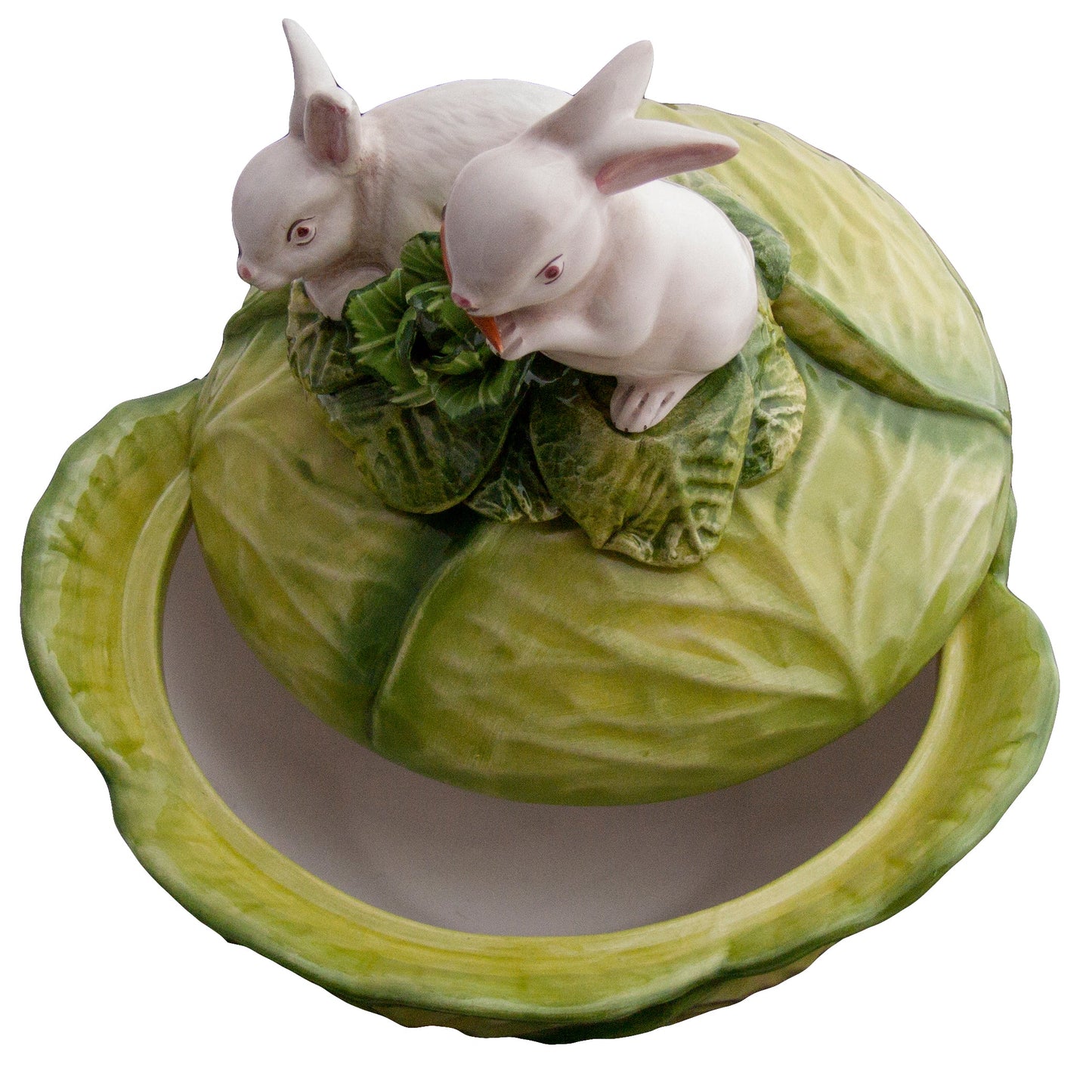 Rabbits on Cabbage Soup Tureen