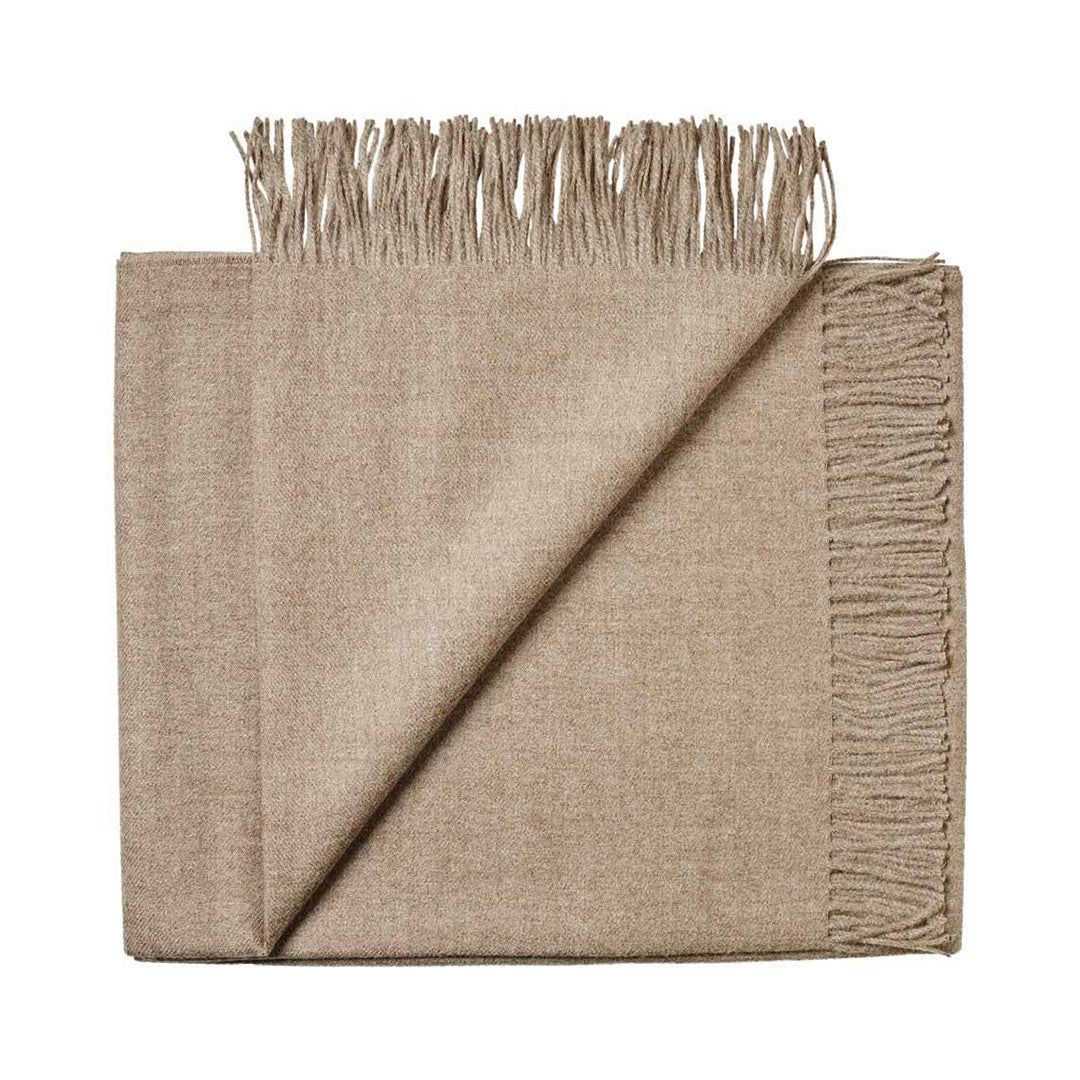Paris Baby Alpaca Throw, Latte