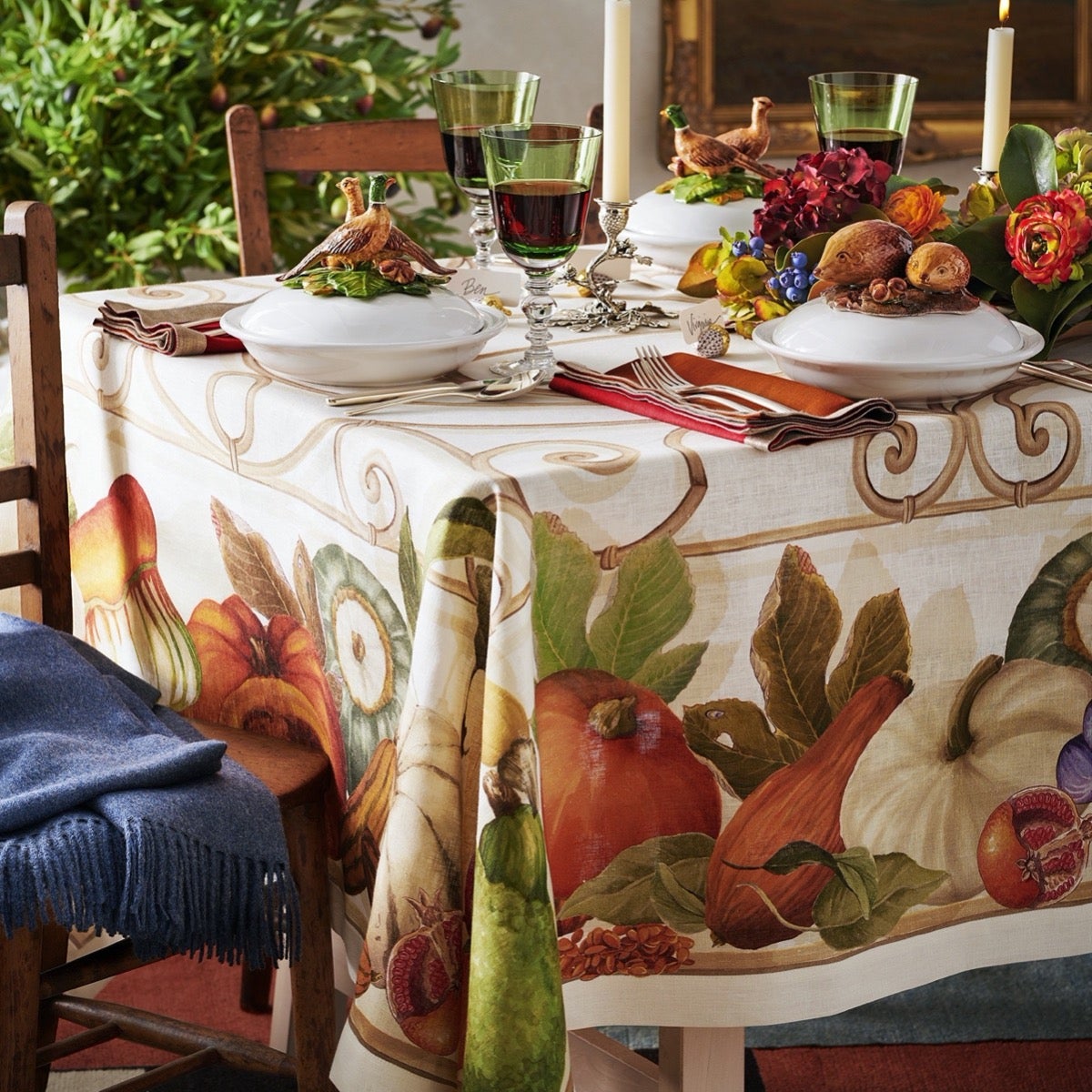 Fall Gourds Tablecloth