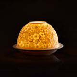 Cherry Blossom Porcelain Votive