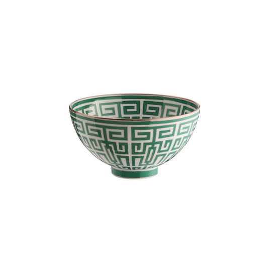 Ginori 1735 Labirinto Smeraldo Gio Ponti Bowl, Green