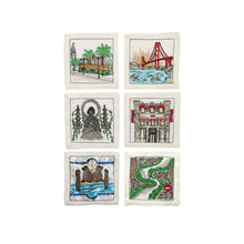 Gump's x Kim Seybert  San Francisco Cocktail Napkins, Set of 6