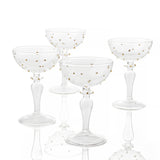 Gump's Home Venezia Champagne Coupes, Set of 4