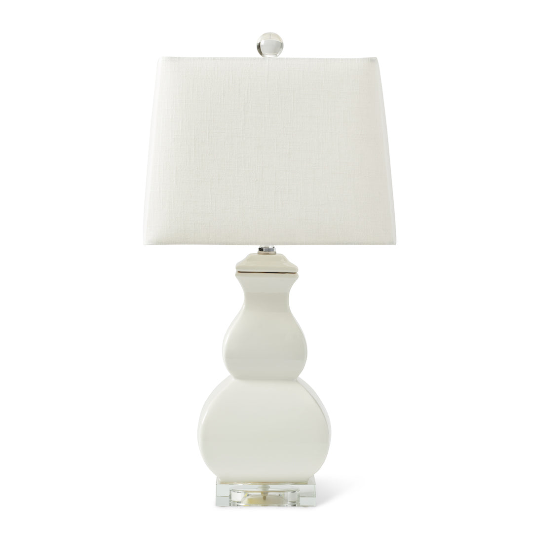 Gump's White Hampton Lamp