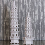 Tall White Pagodas, Set of 2
