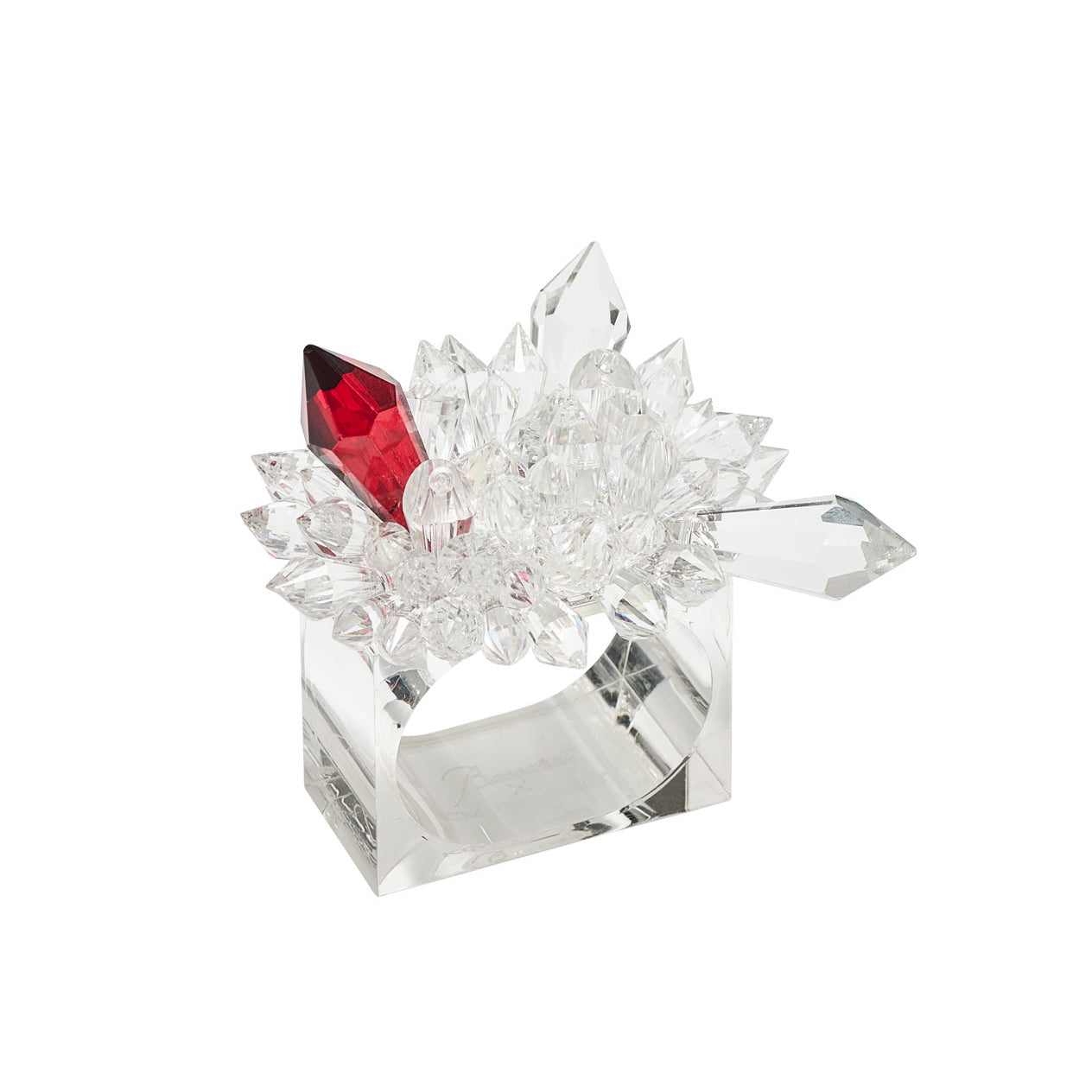 Baccarat x Kim Seybert Zénith Napkin Rings, Set of 4 Clear