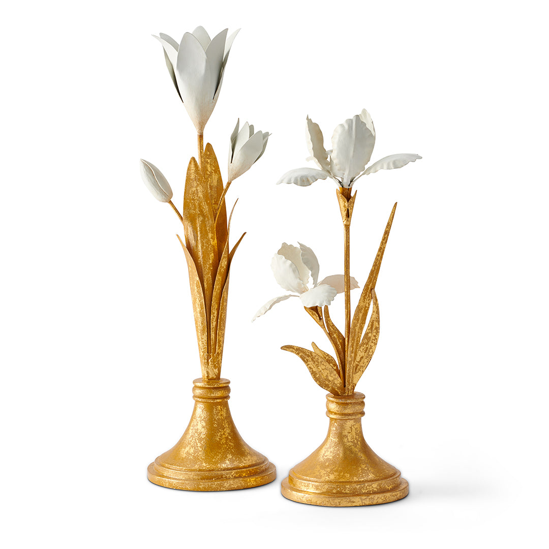 Gilded Tulip Candleholder