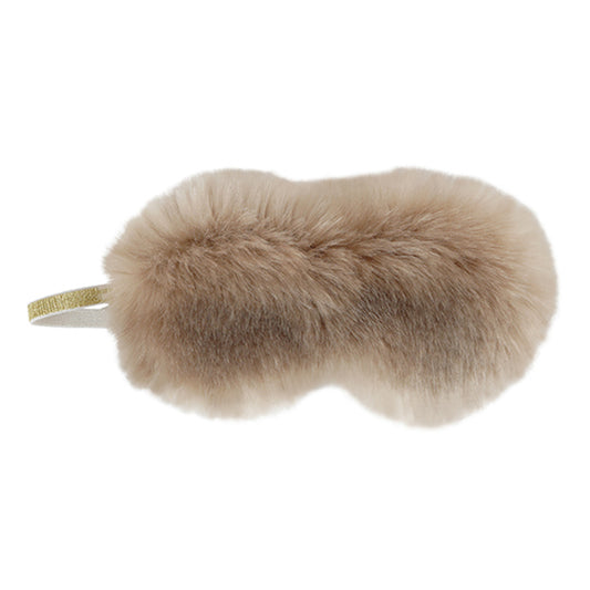 Faux Mink Eye Mask, Champagne