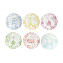 Bernardaud Tout Paris Salad Plates, Set of 6 Assorted