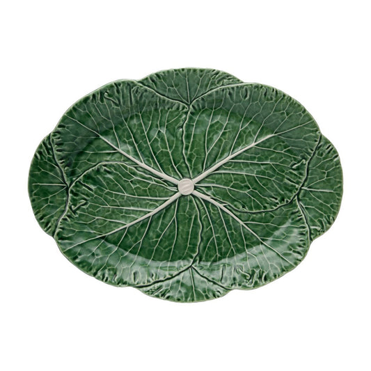 Bordallo Pinheiro Green Cabbage Oval Platter