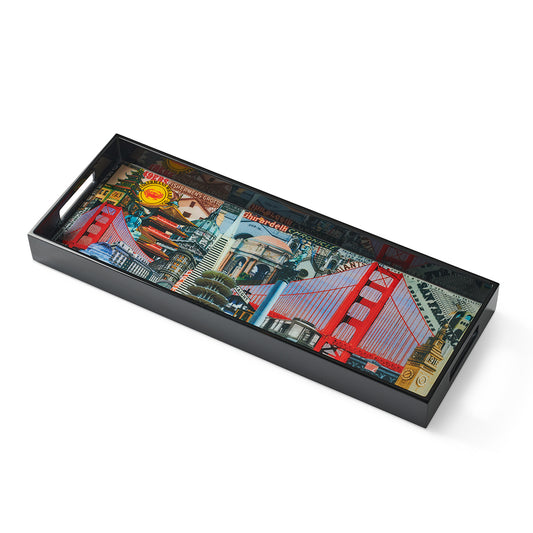 San Francisco Lacquered Bar Tray