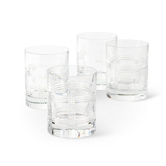 Hudson Double Old-Fashioned Glasses, Set of 4