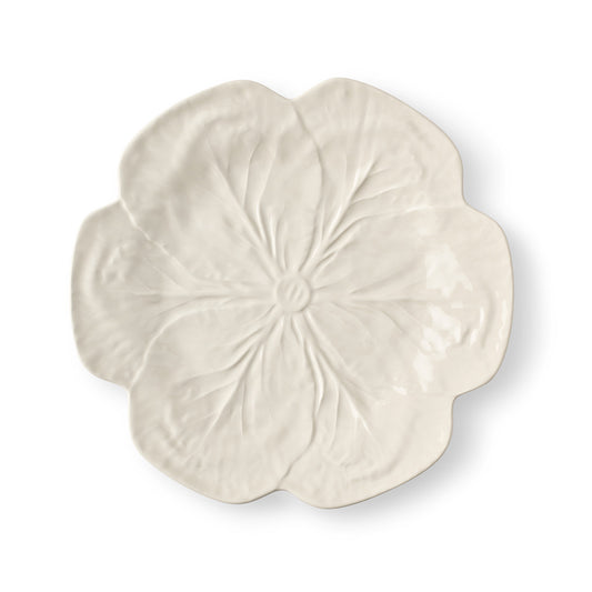 Bordallo Pinheiro White Cabbage Dinner Plate