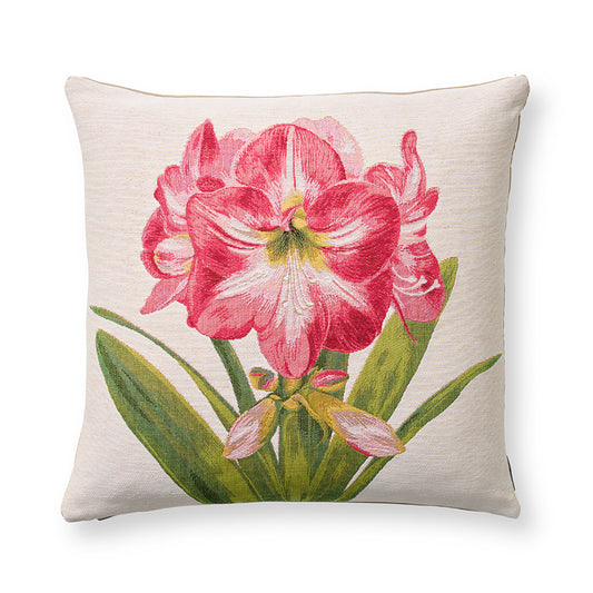 Gump's Amaryllis Pillow, Single Flower