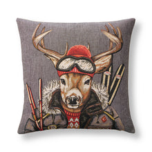 Stag Skier Pillow