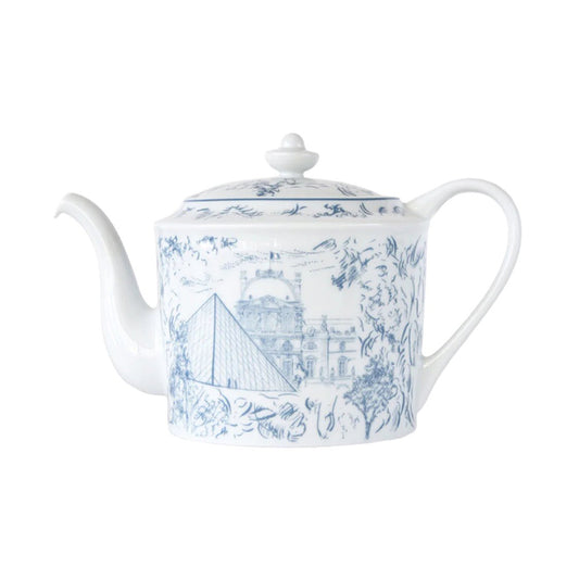 Bernardaud Tour Paris Teapot, Blue