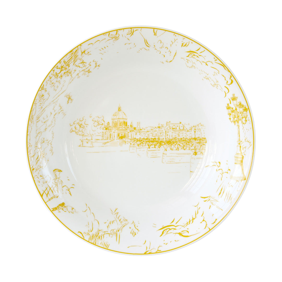 Bernardaud Tout Paris Vegetable Dish, Yellow