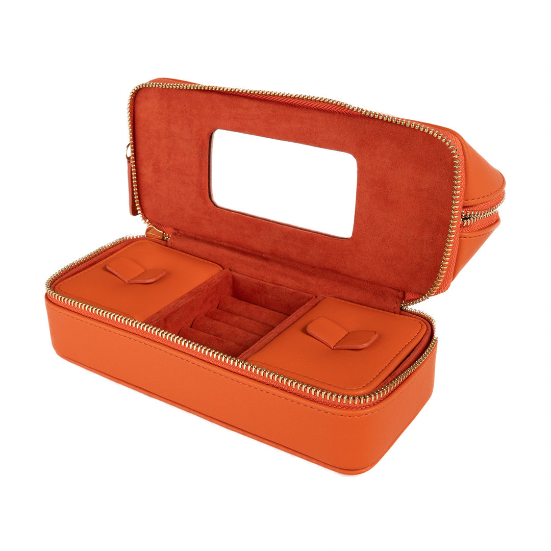 Travel Jewelry Case, Orange