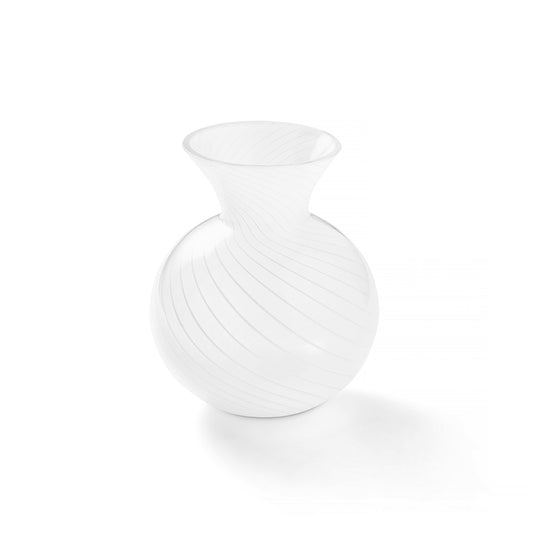 White Swirl Vase