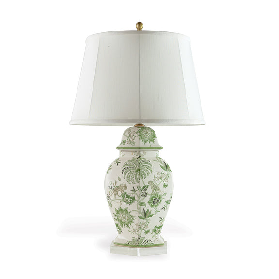 Braganza Hex Lamp, Green