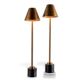 Parliament Brass Buffet Lamps, Set of 2