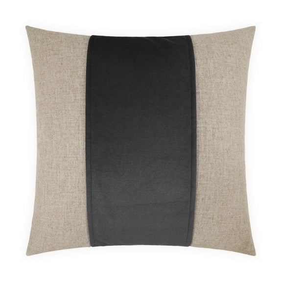 Jefferson Band Pillow, Charcoal