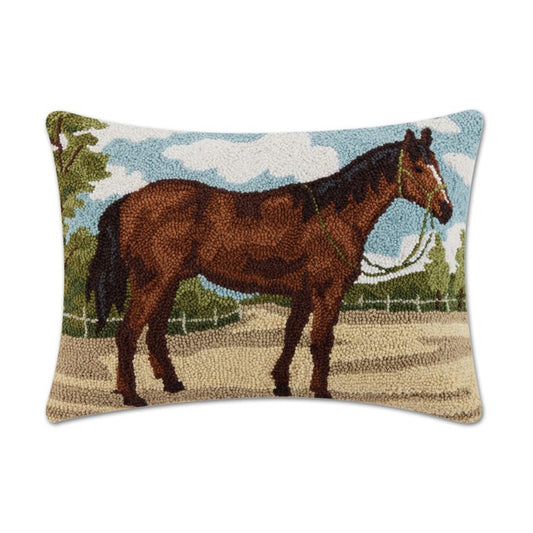 Horse Hooked Pillow