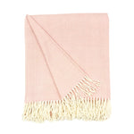 Charleston Herringbone Throw, Rose