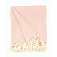 Charleston Herringbone Throw, Rose