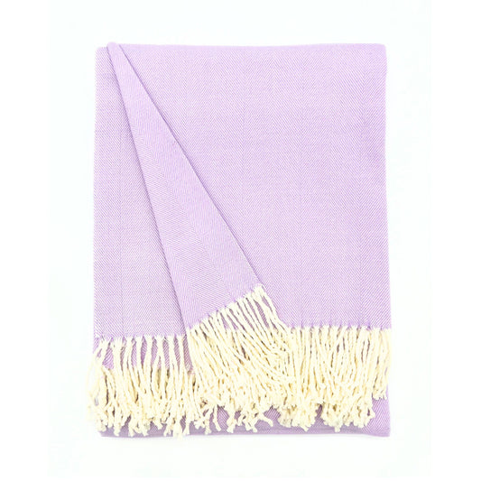 Charleston Herringbone Throw, Wisteria