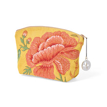 Yellow Floral Cosmetic Bag