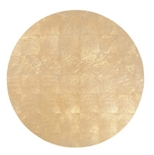 Caspari Gold-Leaf Hard Placemats, Set of 4