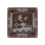 Ginori 1735 Oriente Italiano Square Vide Poche, Castagna