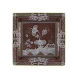 Ginori 1735 Oriente Italiano Square Vide Poche, Castagna