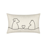 Elaine Smith Faithful Friends Indoor/Outdoor Pillow, Lumbar