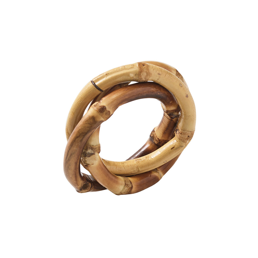 Kim Seybert Bamboo Trinity Napkin Rings, Set of 4