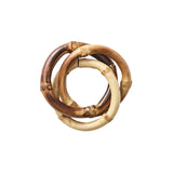Bamboo Trinity Napkin Rings, Set of 4