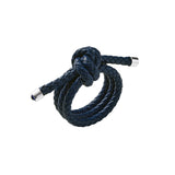 Kim Seybert Navy Rope Knot Napkin Ring