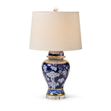Indigo Cherry Blossom Lamp