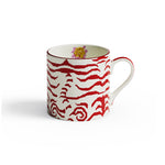 Lisa Corti Indian Tiger Mug, Red