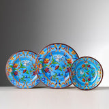 Firenze Melamine Salad Plate, Turquoise