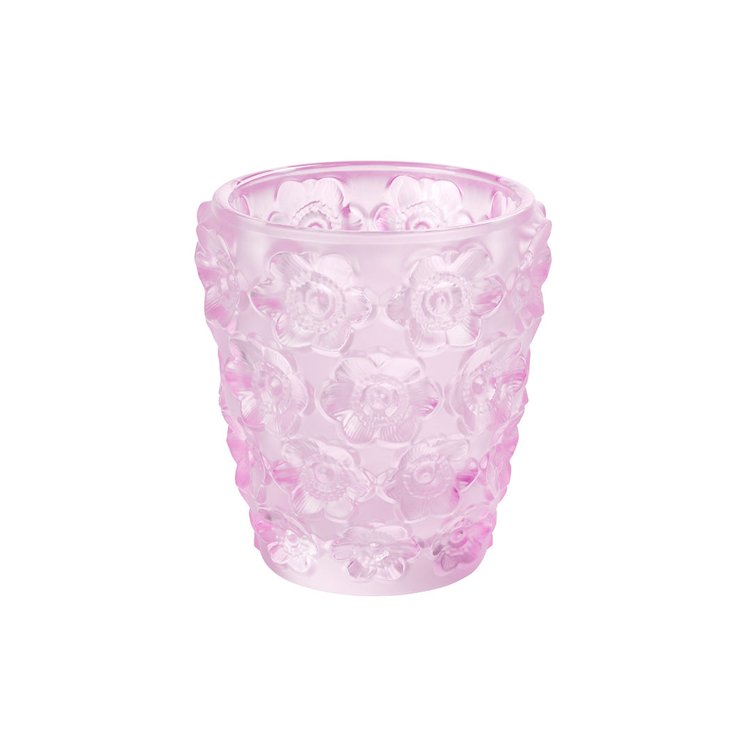 Lalique Anemones Votive, Pink Luster