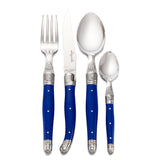 Blue Laguiole 24-Piece Flatware