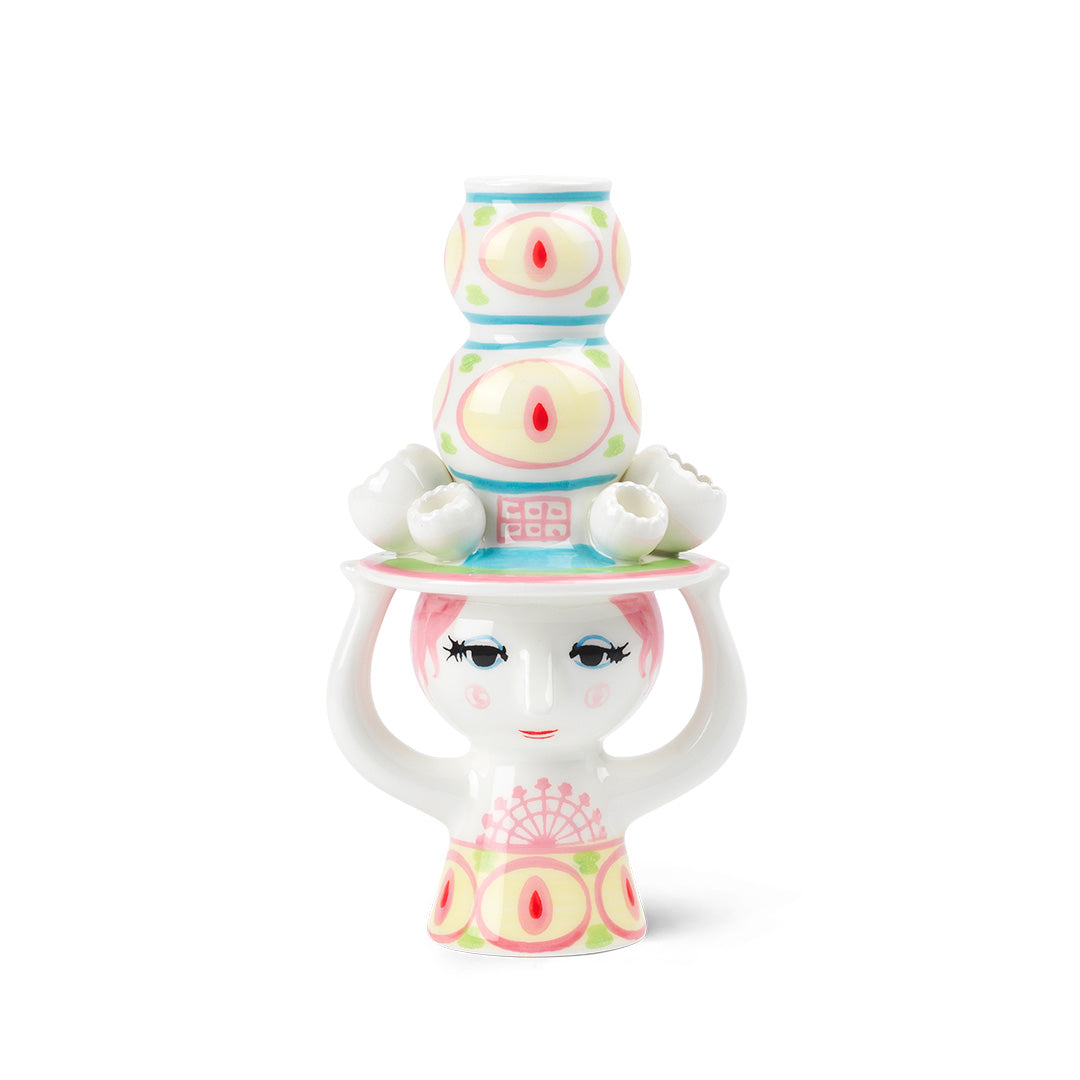 Lady with Hat Candleholder