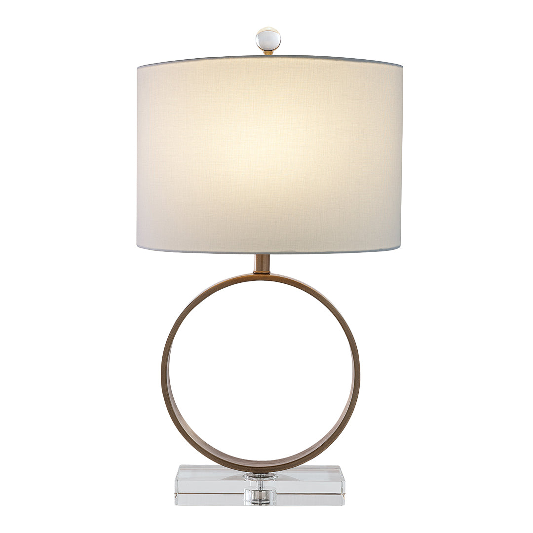 Megan Crystal & Brass Lamp