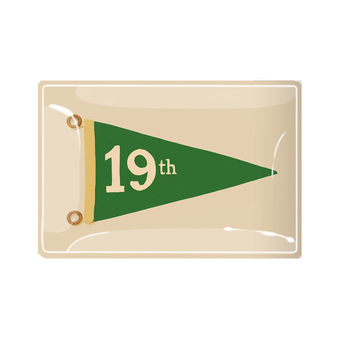 Ben's Garden Hole No. 19 Golf Decoupage Tray